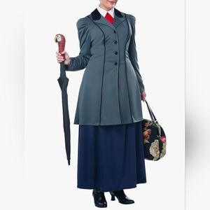 Plus Size English Nanny Costume